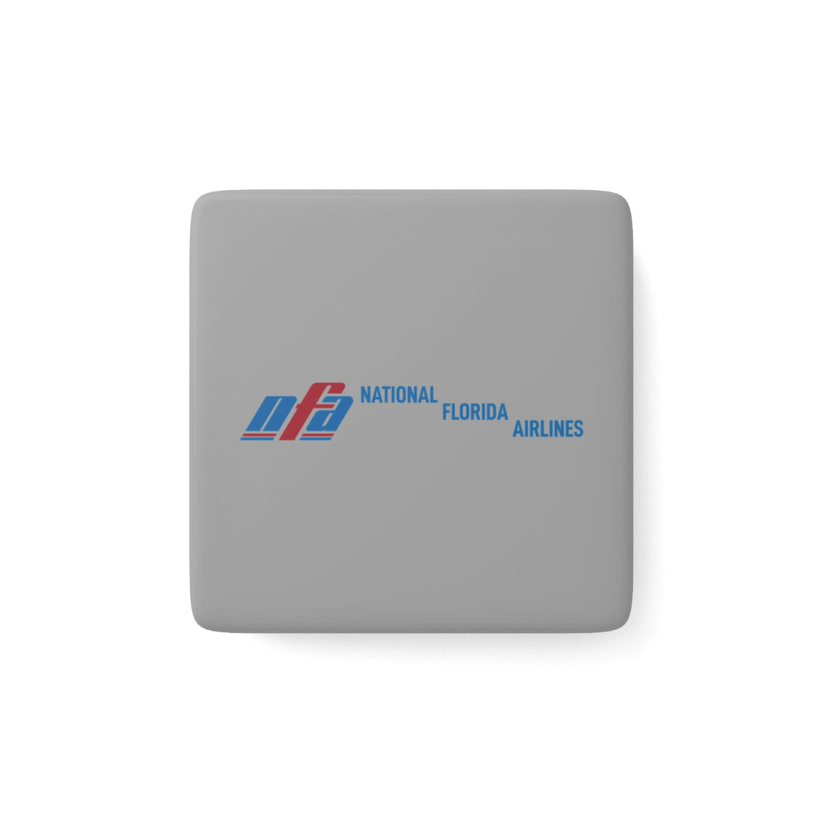 National Florida Airlines Square Porcelain Fridge Magnet