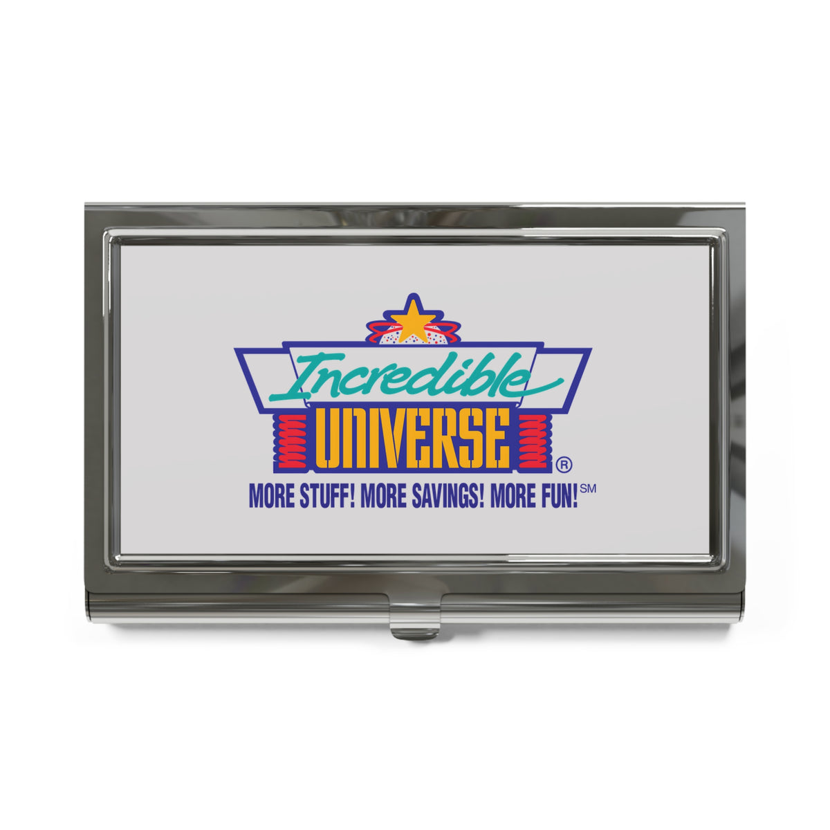 Incredible Universe Metal Business Card Holder