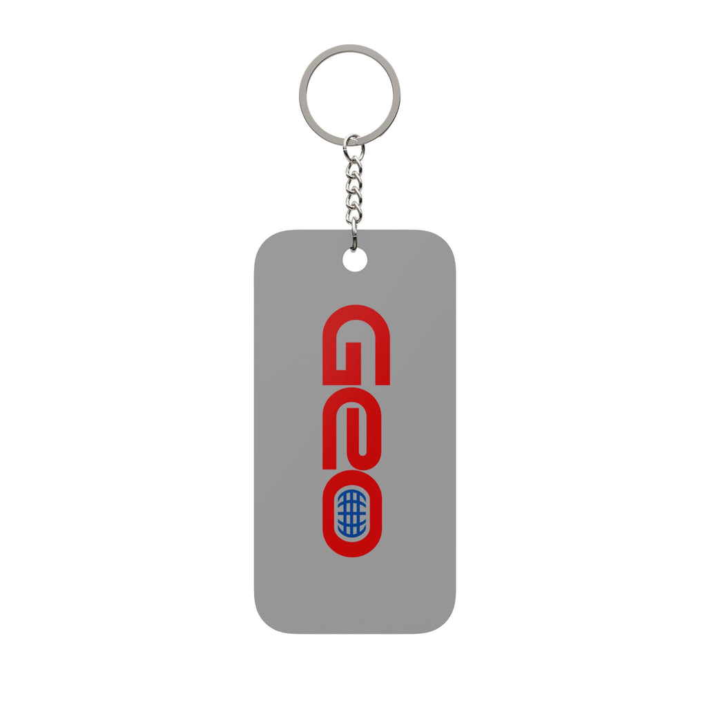 Geo Double-Sided Keychain Charm