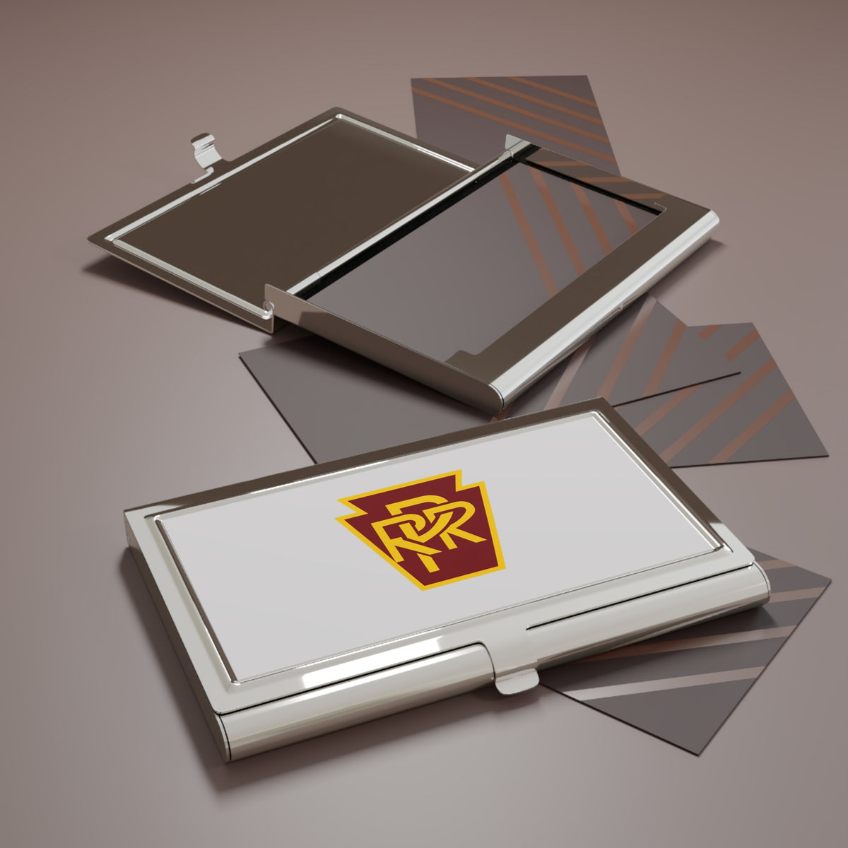 Pennsylvania Railroad Metal Business Card Holder