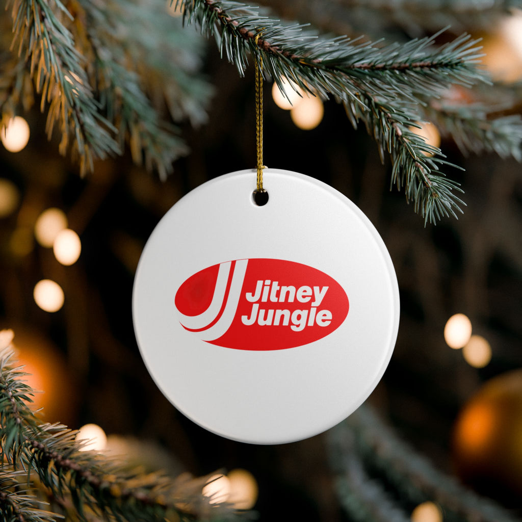 Jitney Jungle Ceramic Ornament