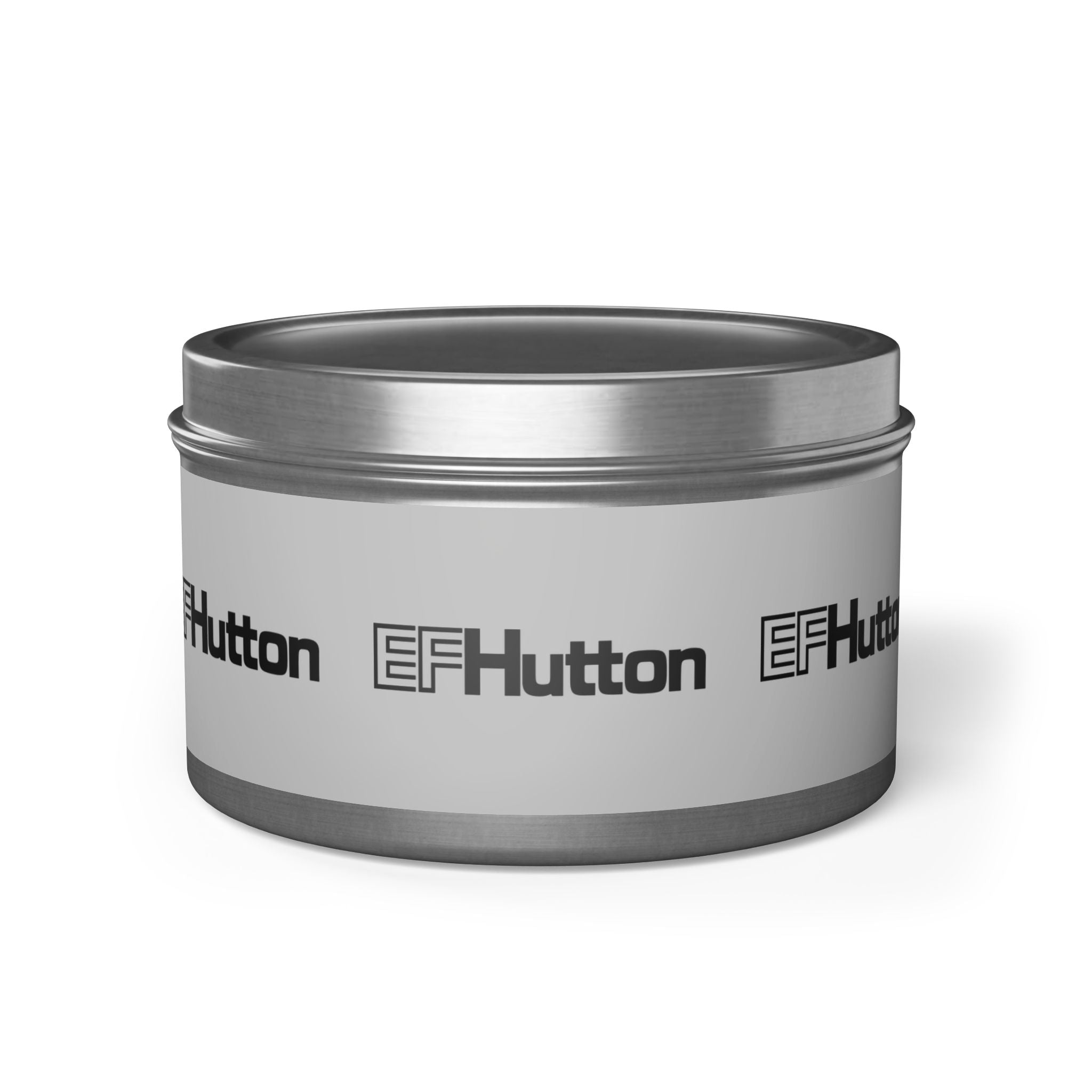 E. F. Hutton Tin Candle