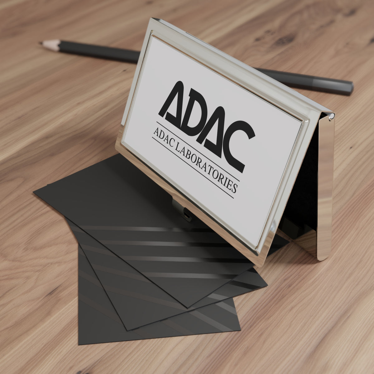 ADAC Laboratories Metal Business Card Holder