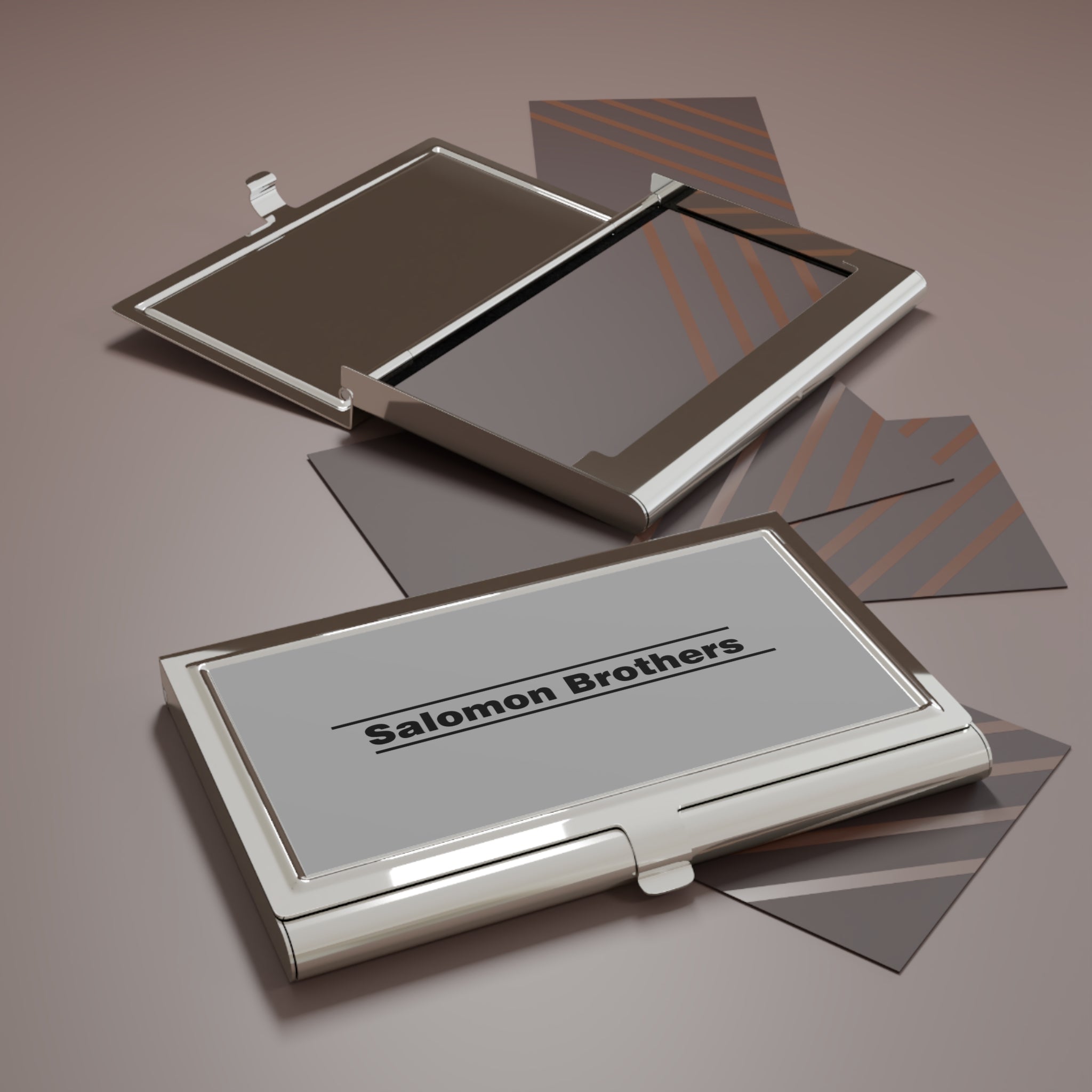 Salomon Brothers Metal Business Card Holder