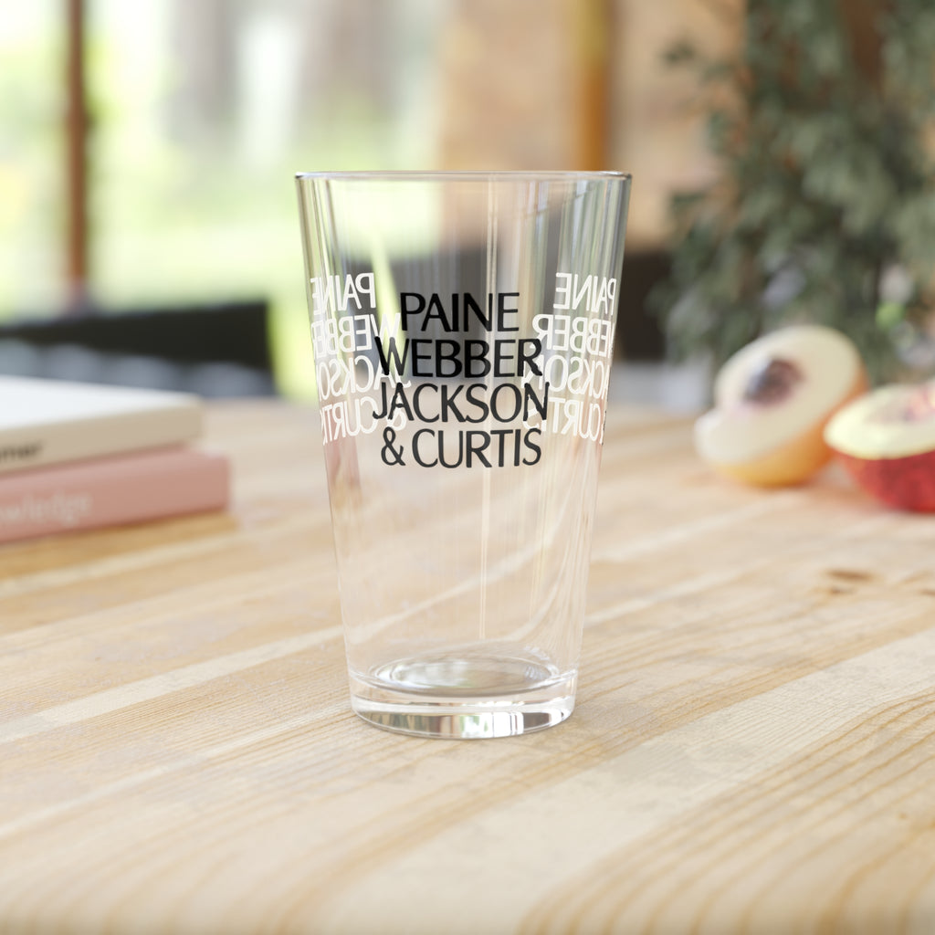 Paine Webber Jackson & Curtis 16oz Pint Glass