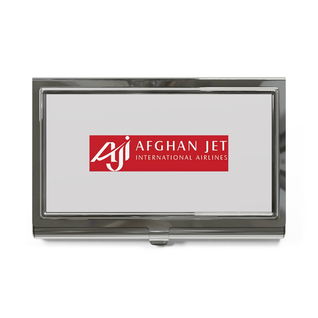 Afghan Jet International Airlines Metal Business Card Holder