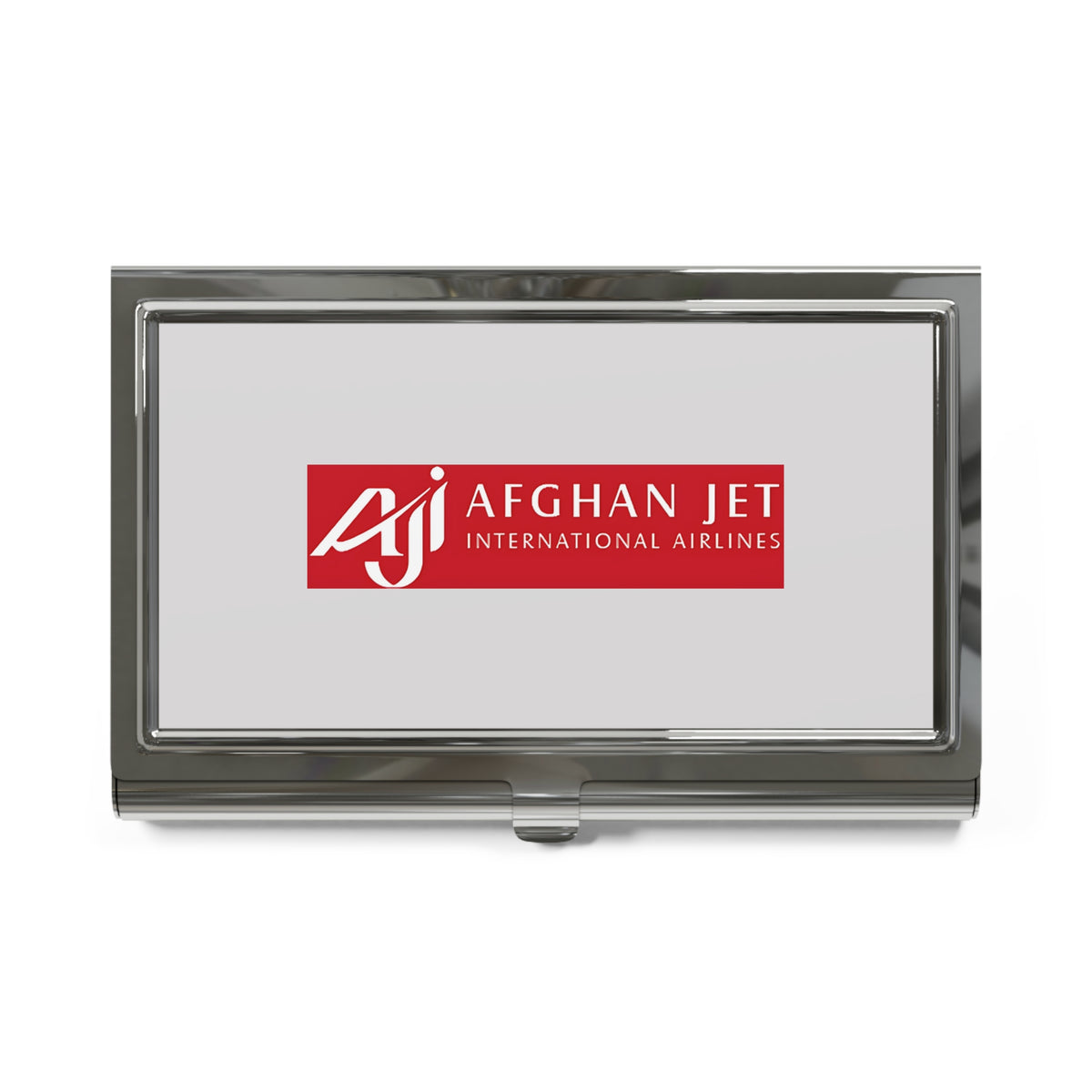 Afghan Jet International Airlines Metal Business Card Holder
