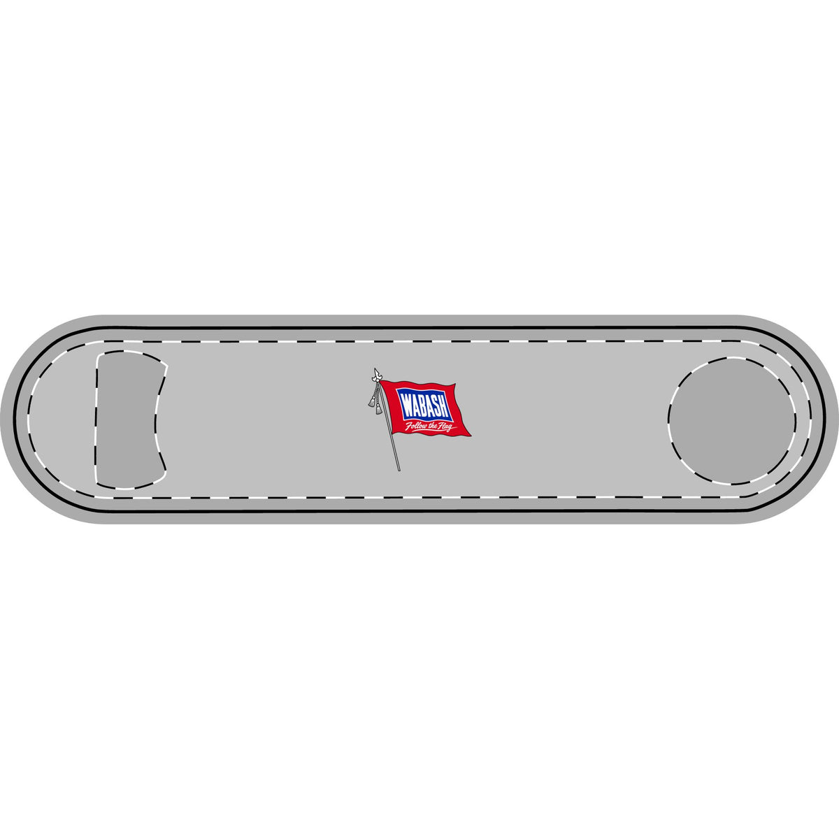 Wabash Railroad Metal Bottle Opener