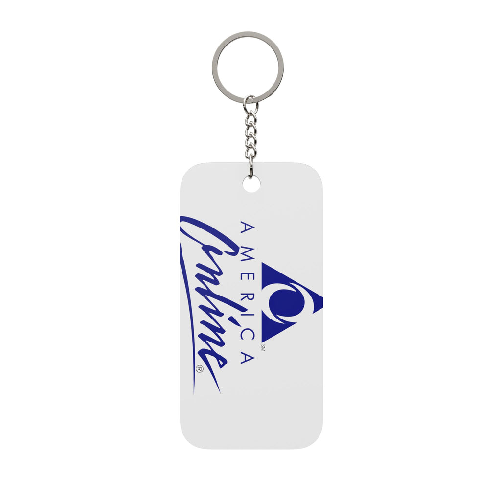 America Online (AOL) Double-Sided Keychain Charm