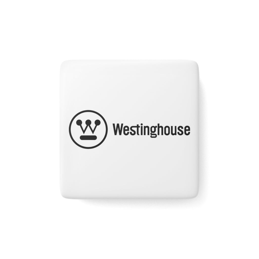 Westinghouse Electric Corporation Square Porcelain Fridge Magnet