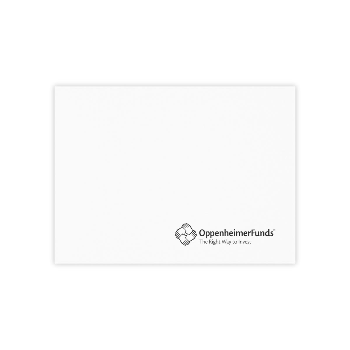 OppenheimerFunds Sticky Post-it Note Pad