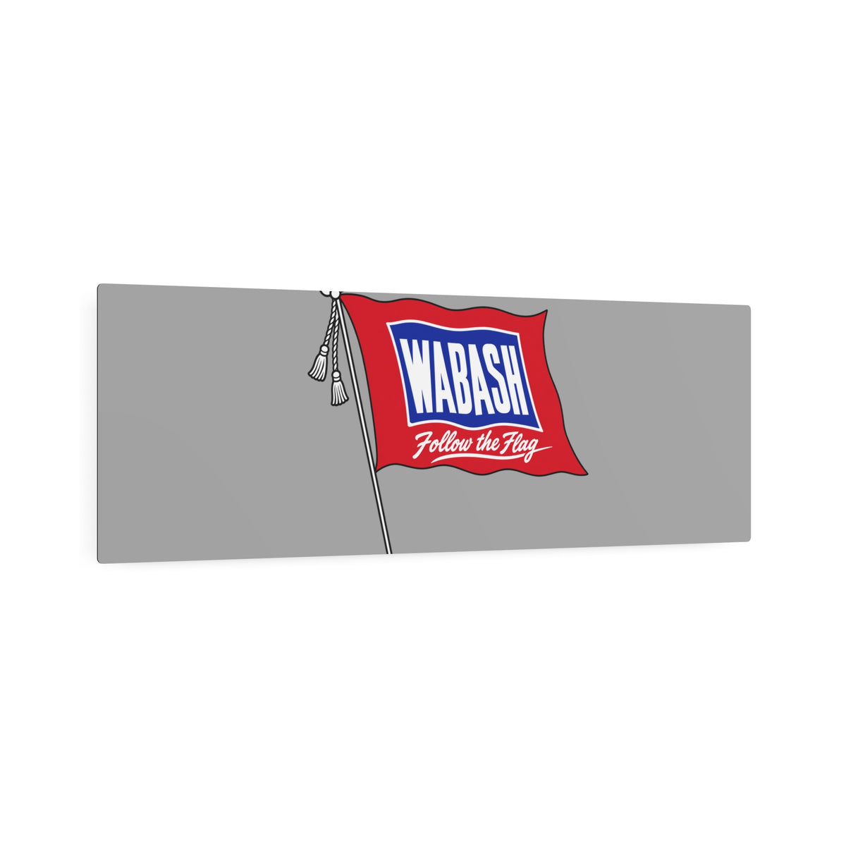Wabash Railroad Metal Sign