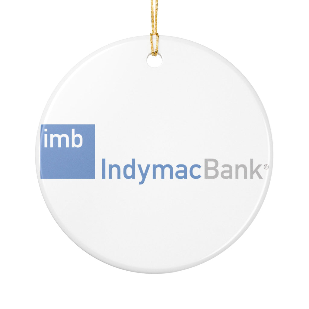 IndyMac Bank Ceramic Ornament