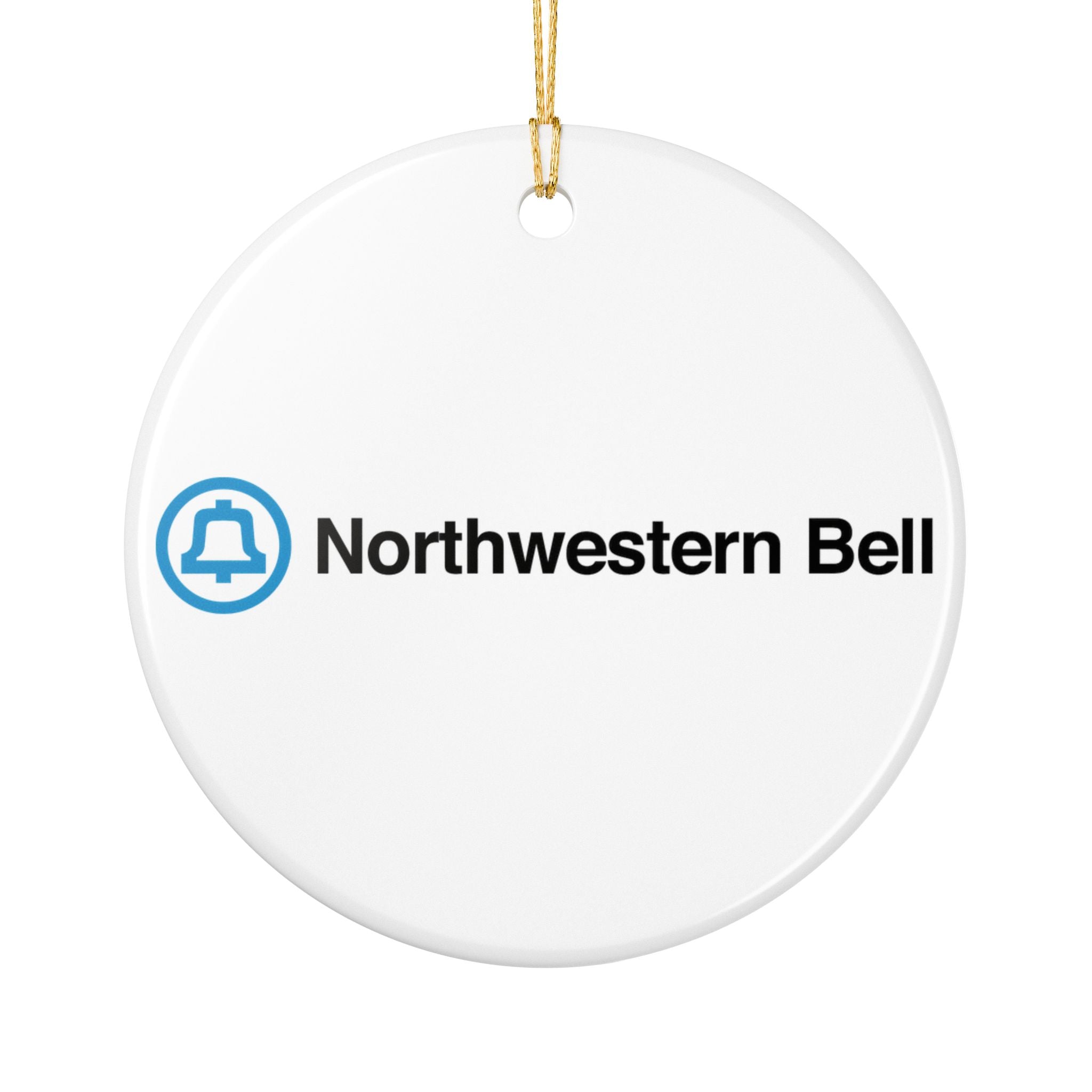 Northwestern Bell Ceramic Ornament