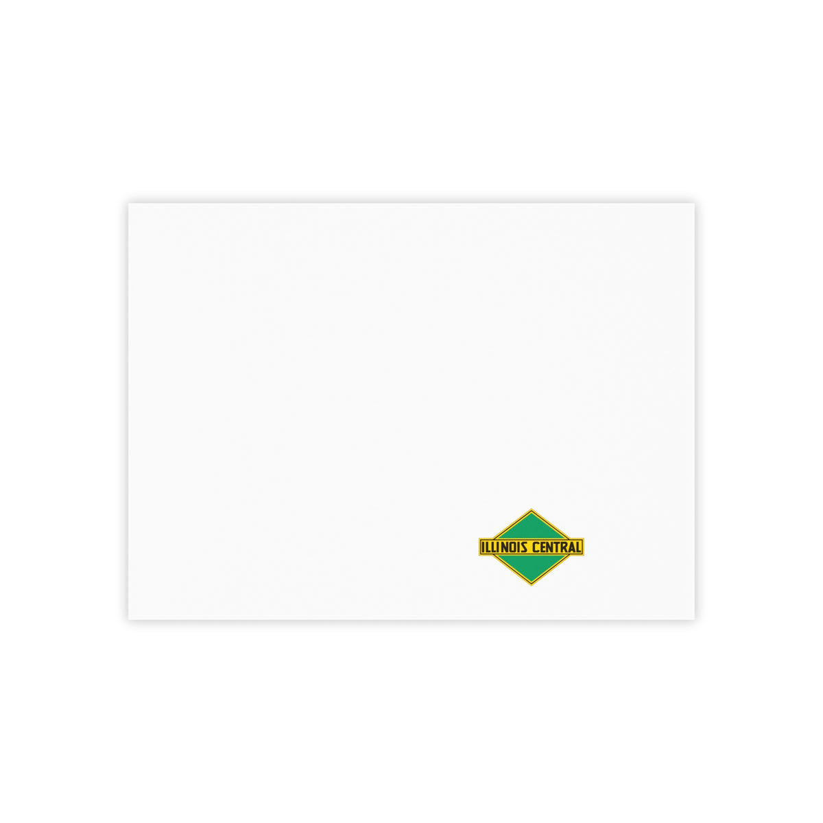Illinois Central Railroad Sticky Post-it Note Pad