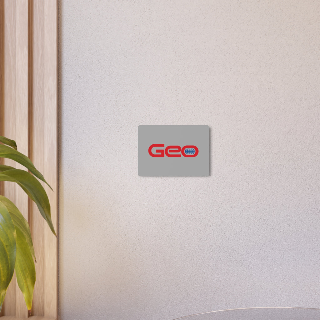 Geo Metal Sign