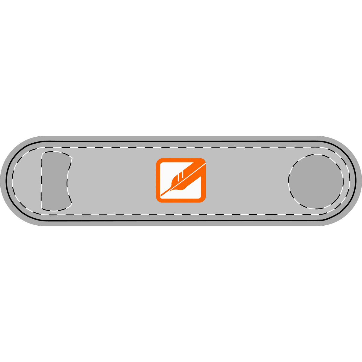 Western Pacific Railroad Metal Bottle Opener