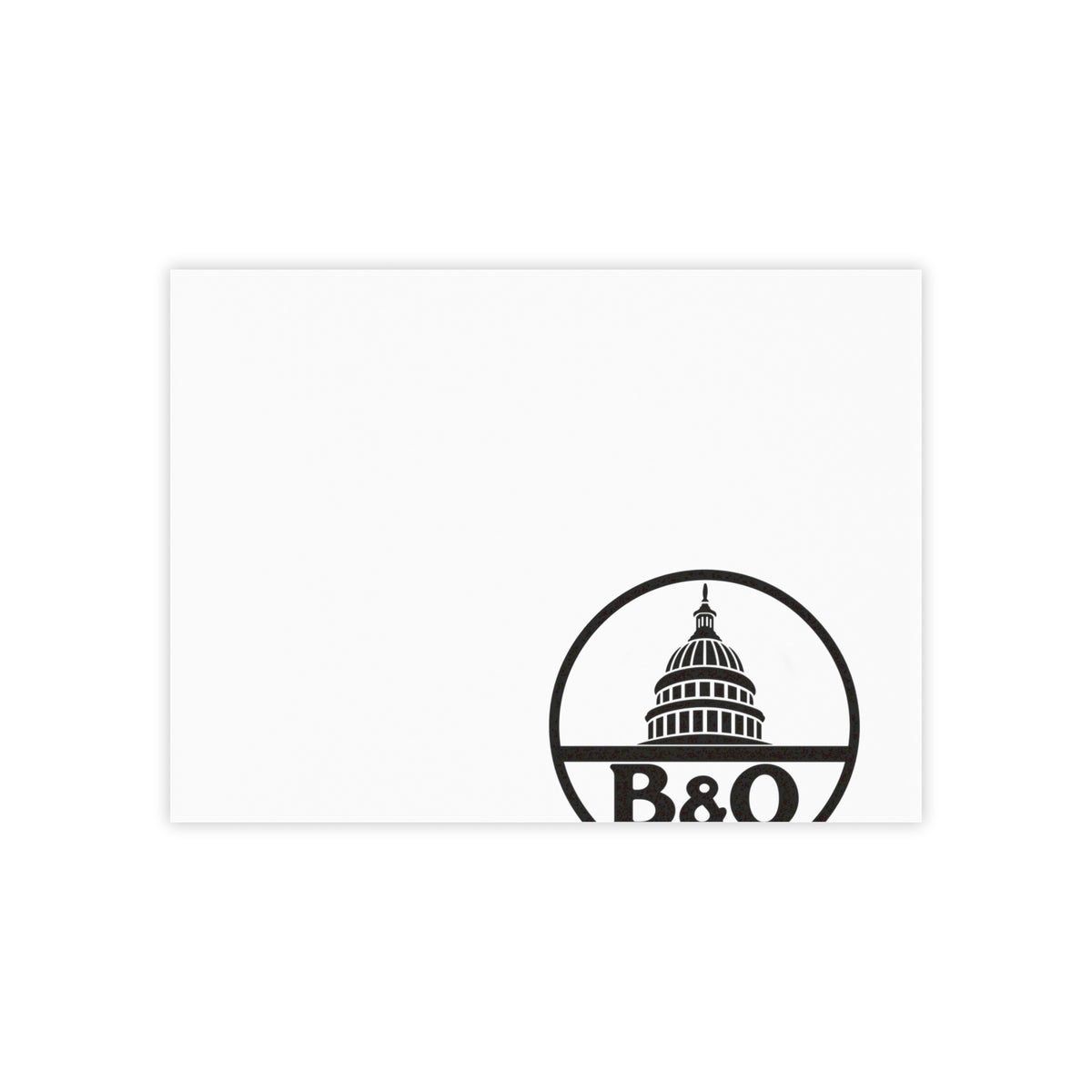 Baltimore and Ohio Railroad Sticky Post-it Note Pad