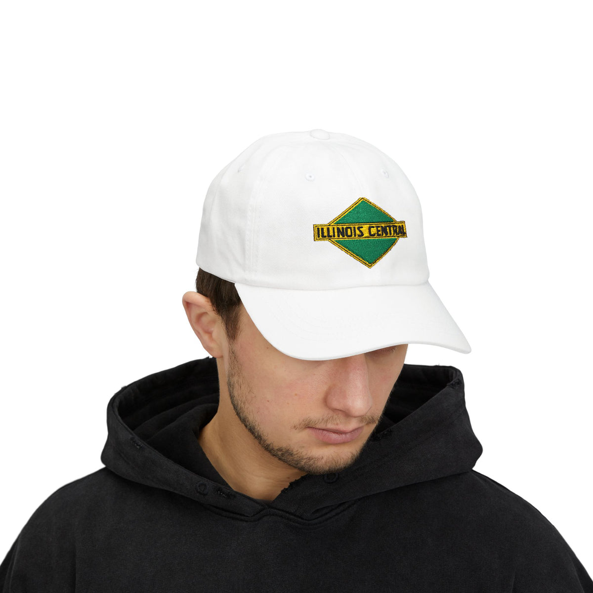 Illinois Central Railroad Embroidered Dad Cap Hat