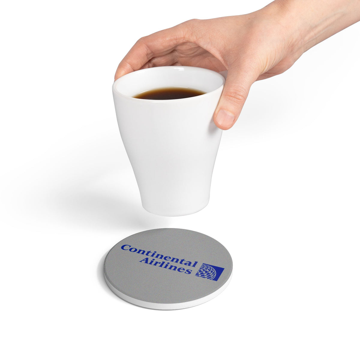 Continental Airlines Ceramic Coaster