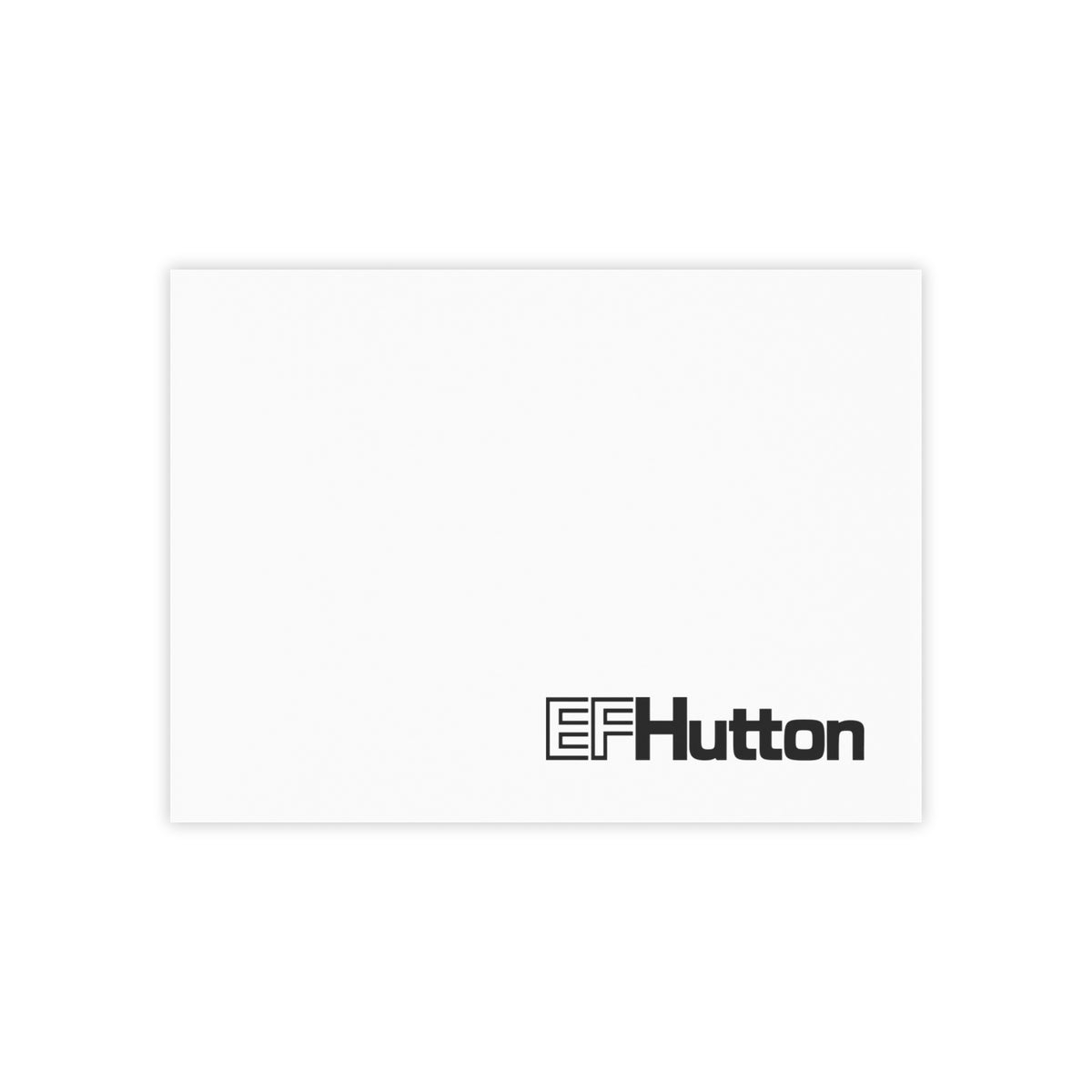 E. F. Hutton Sticky Post-it Note Pad