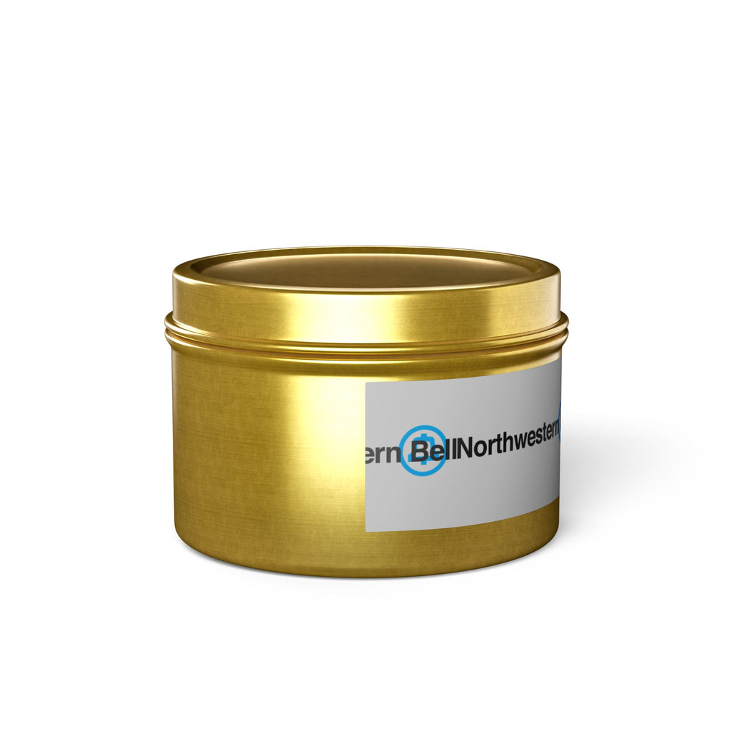 Northwestern Bell Tin Candle