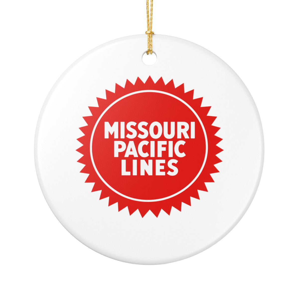 Missouri Pacific Railroad Ceramic Ornament