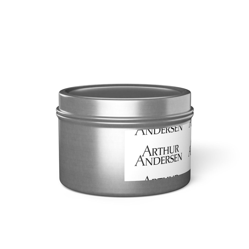 Arthur Andersen Tin Candle