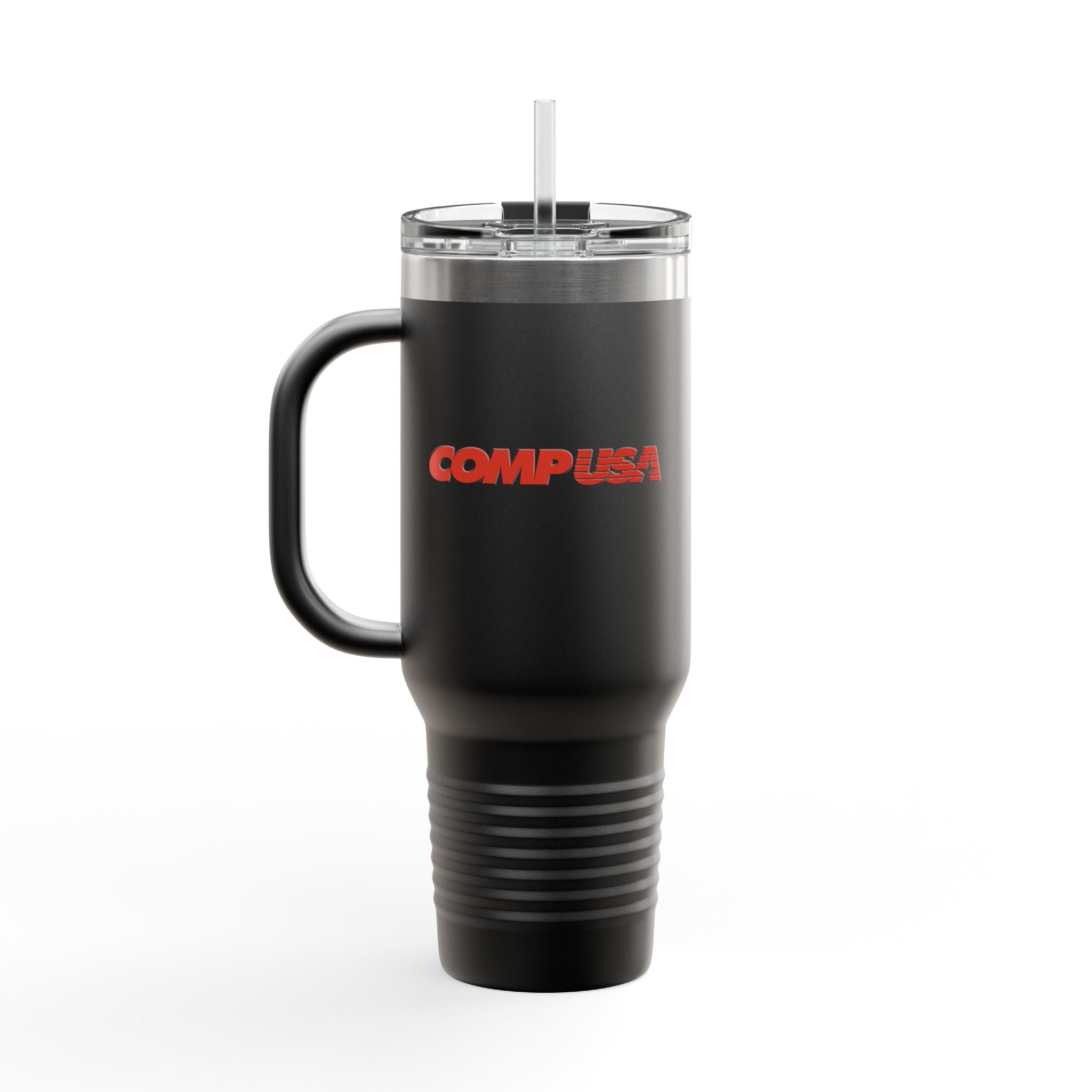 CompUSA 40oz Insulated Travel Mug Stainless Tumbler