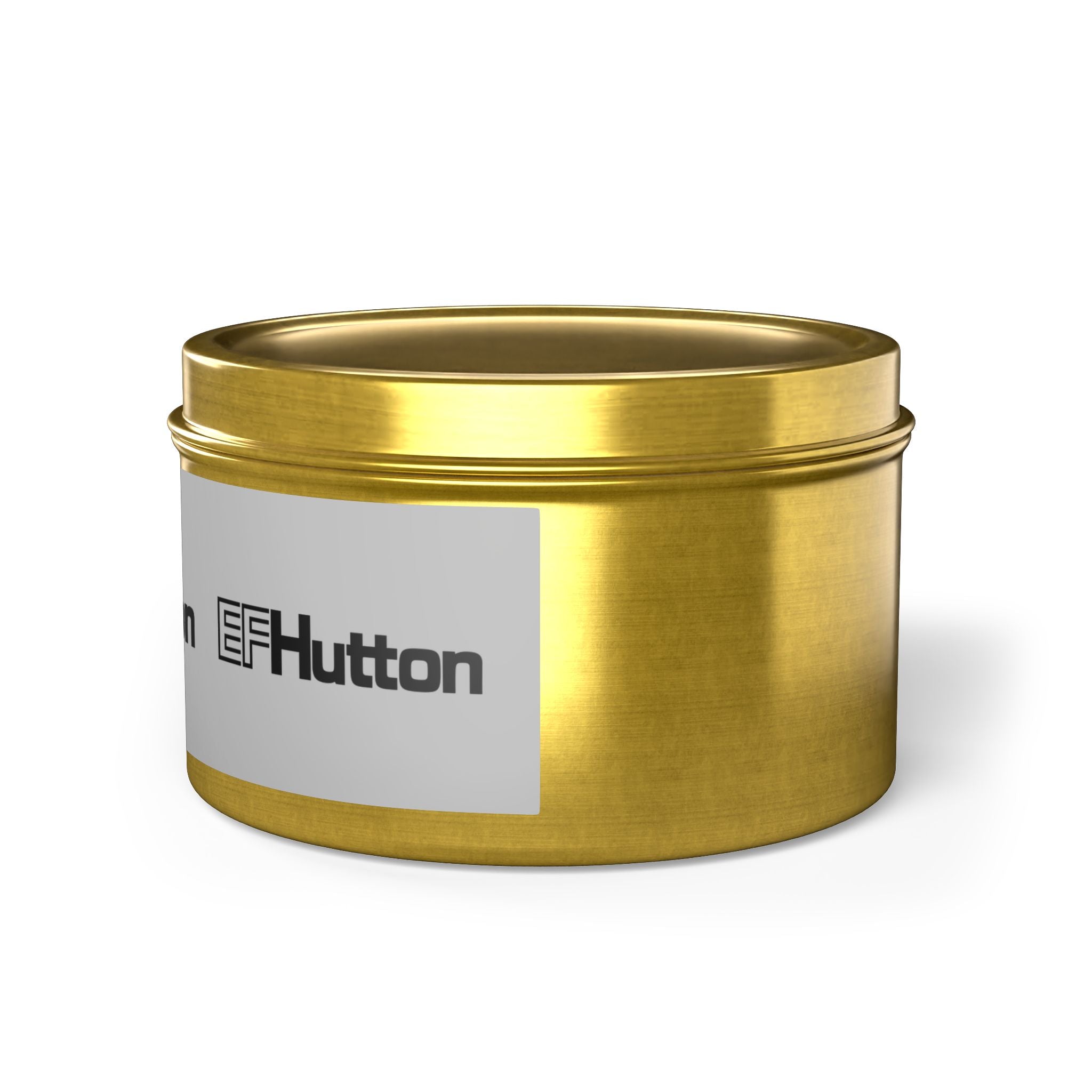 E. F. Hutton Tin Candle