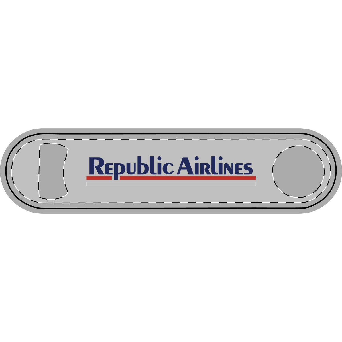 Republic Airlines Metal Bottle Opener