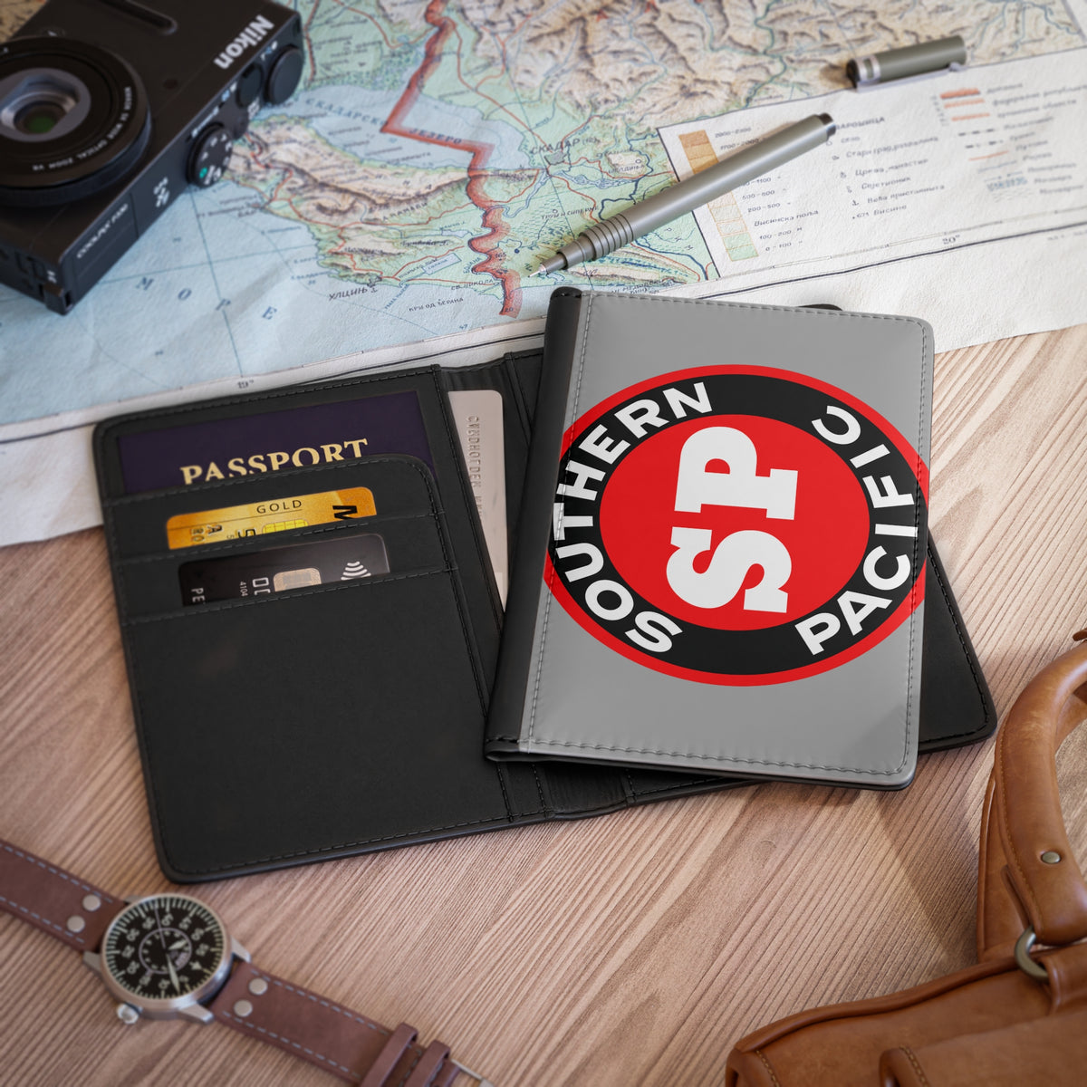 Southern Pacific Railroad Passport Cover