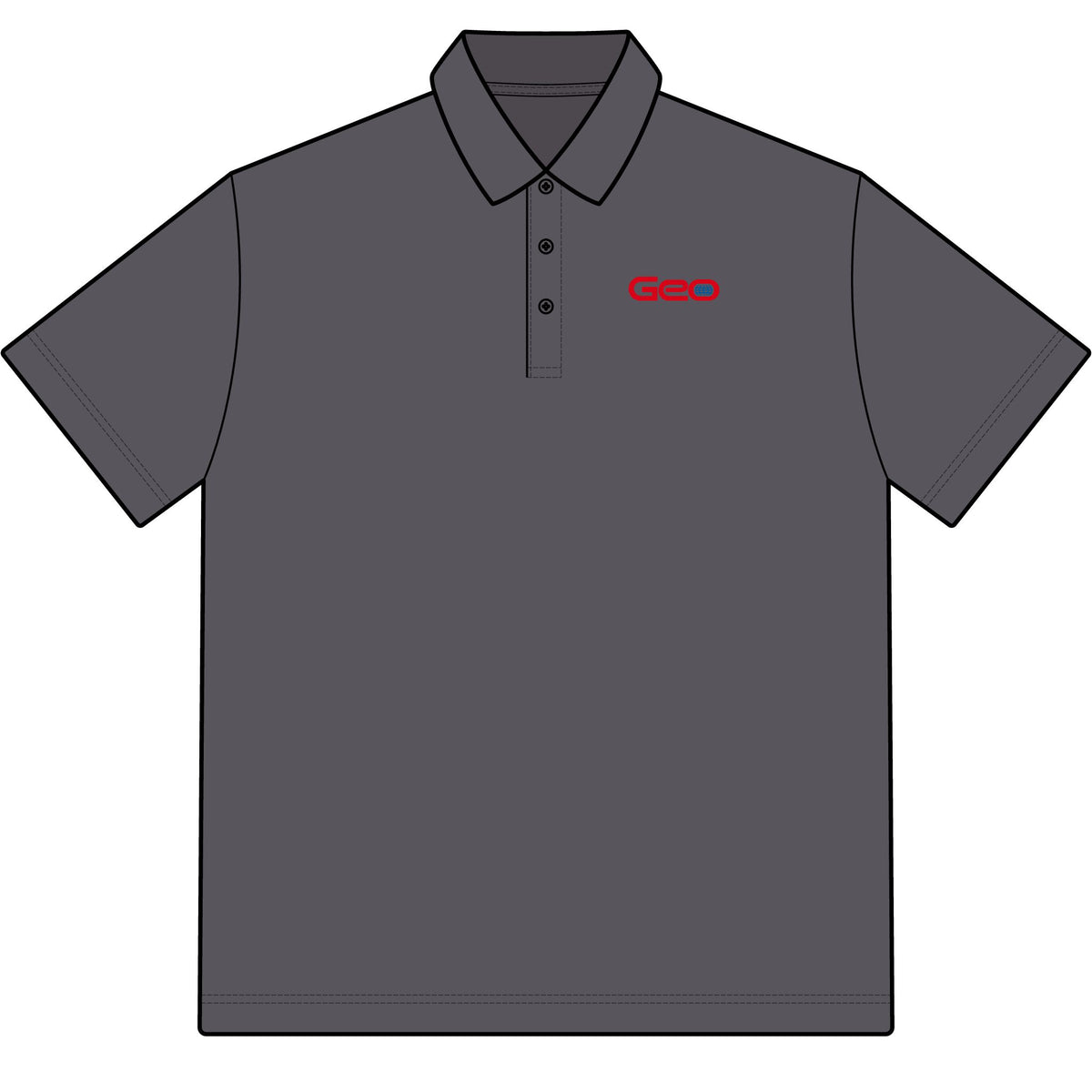 Geo Cotton Polo Shirt
