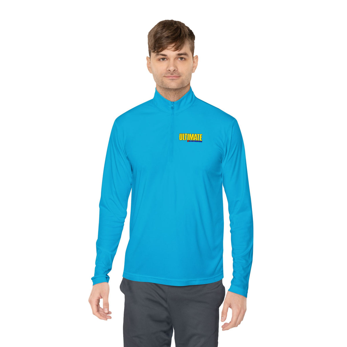 Ultimate Electronics Unisex Quarter Zip Pullover