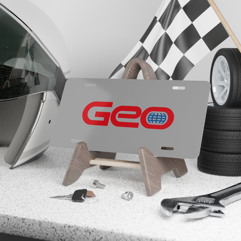 Geo Vanity License Plate