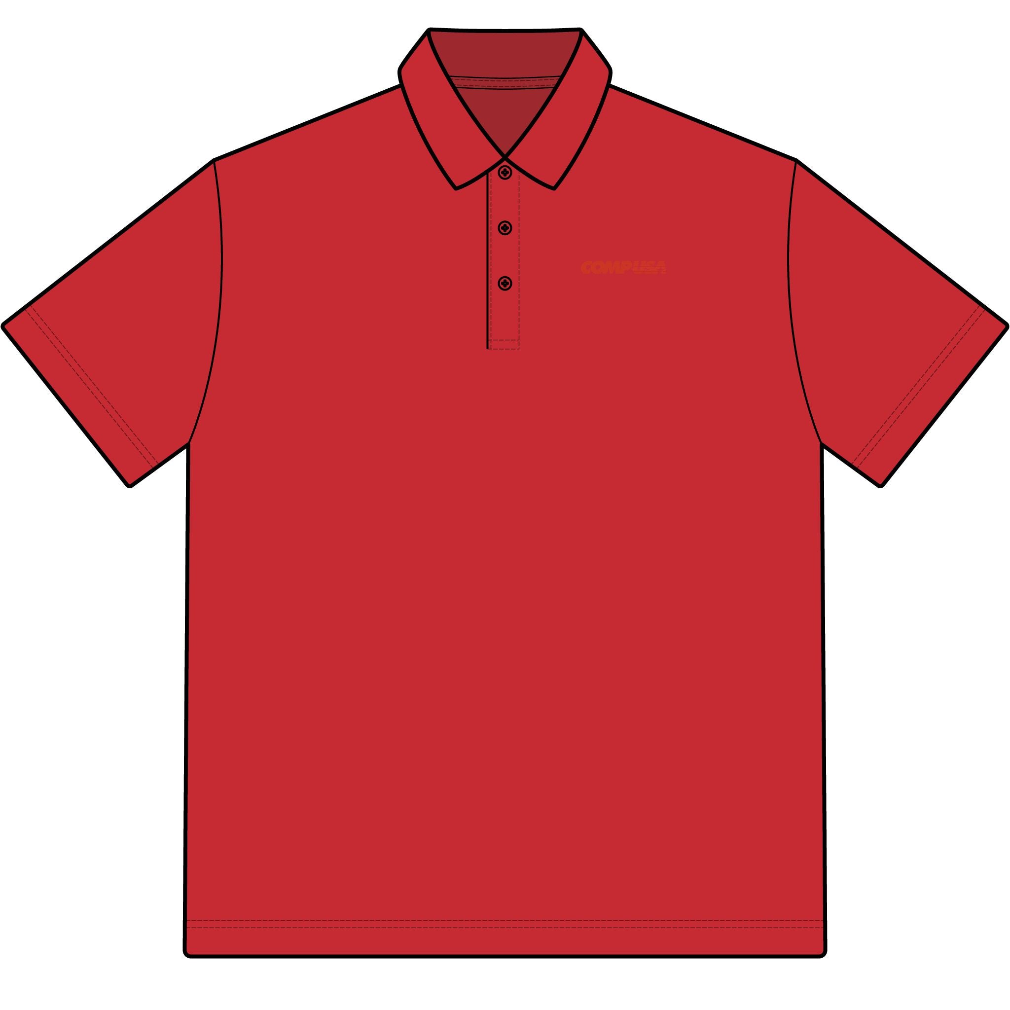 CompUSA Cotton Polo Shirt
