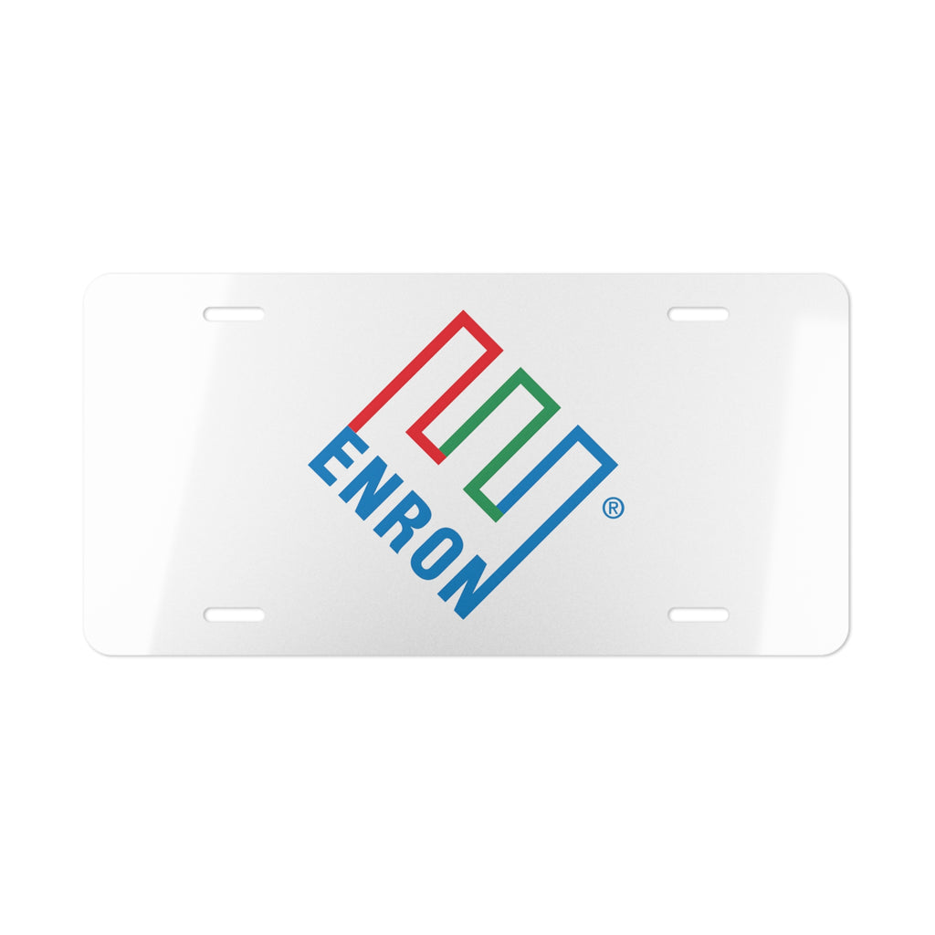 Enron Vanity License Plate
