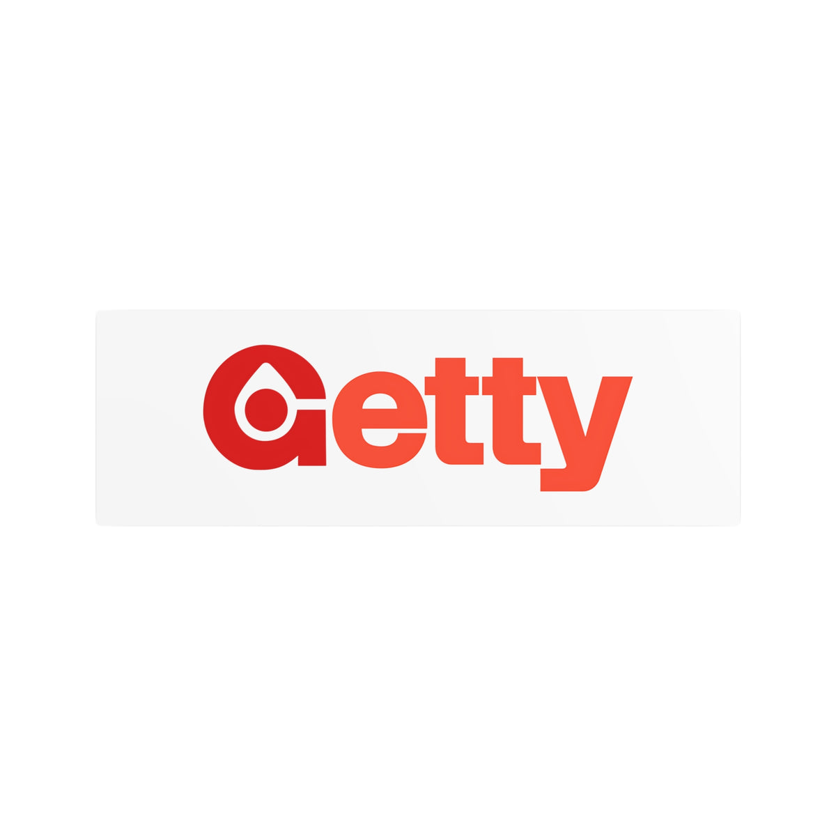 Getty Oil Metal Sign