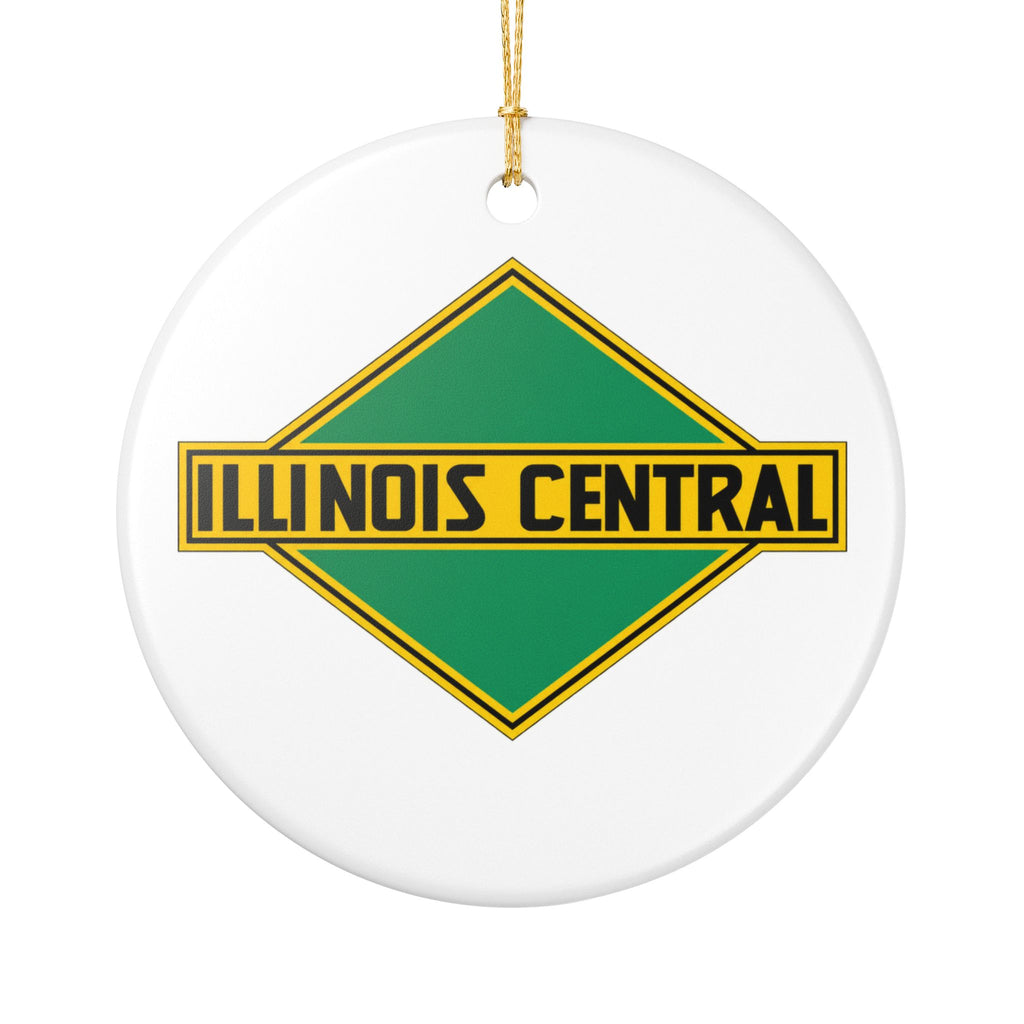 Illinois Central Railroad Ceramic Ornament