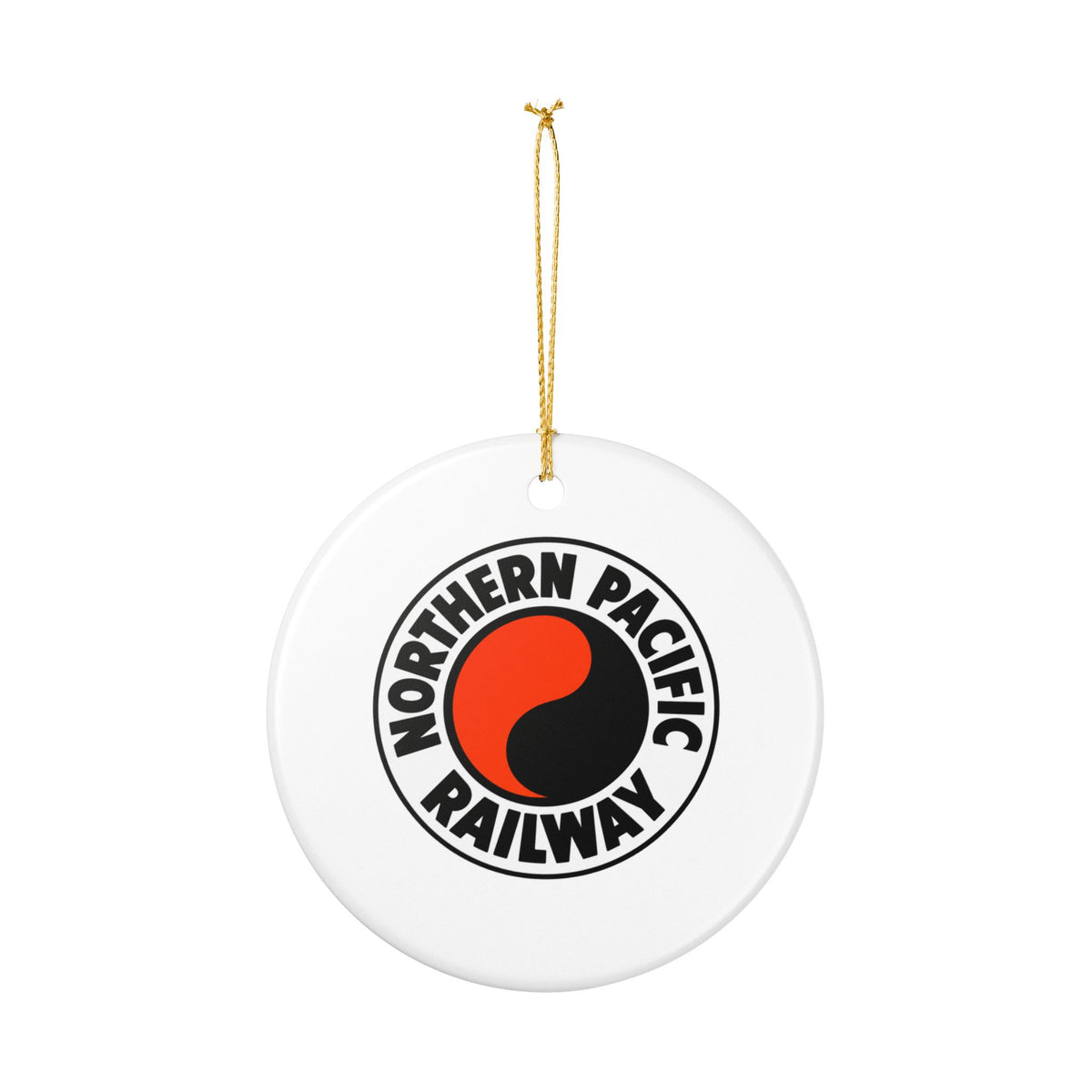 Northern Pacific Railway Ceramic Ornament