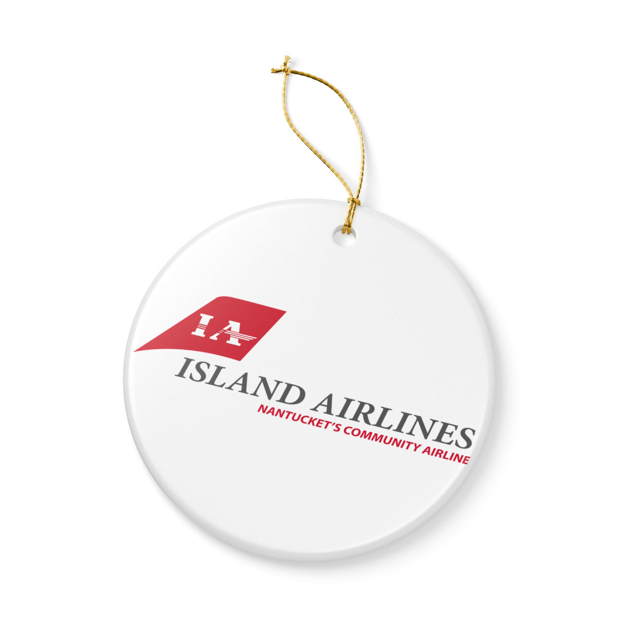 Island Airlines Ceramic Ornament