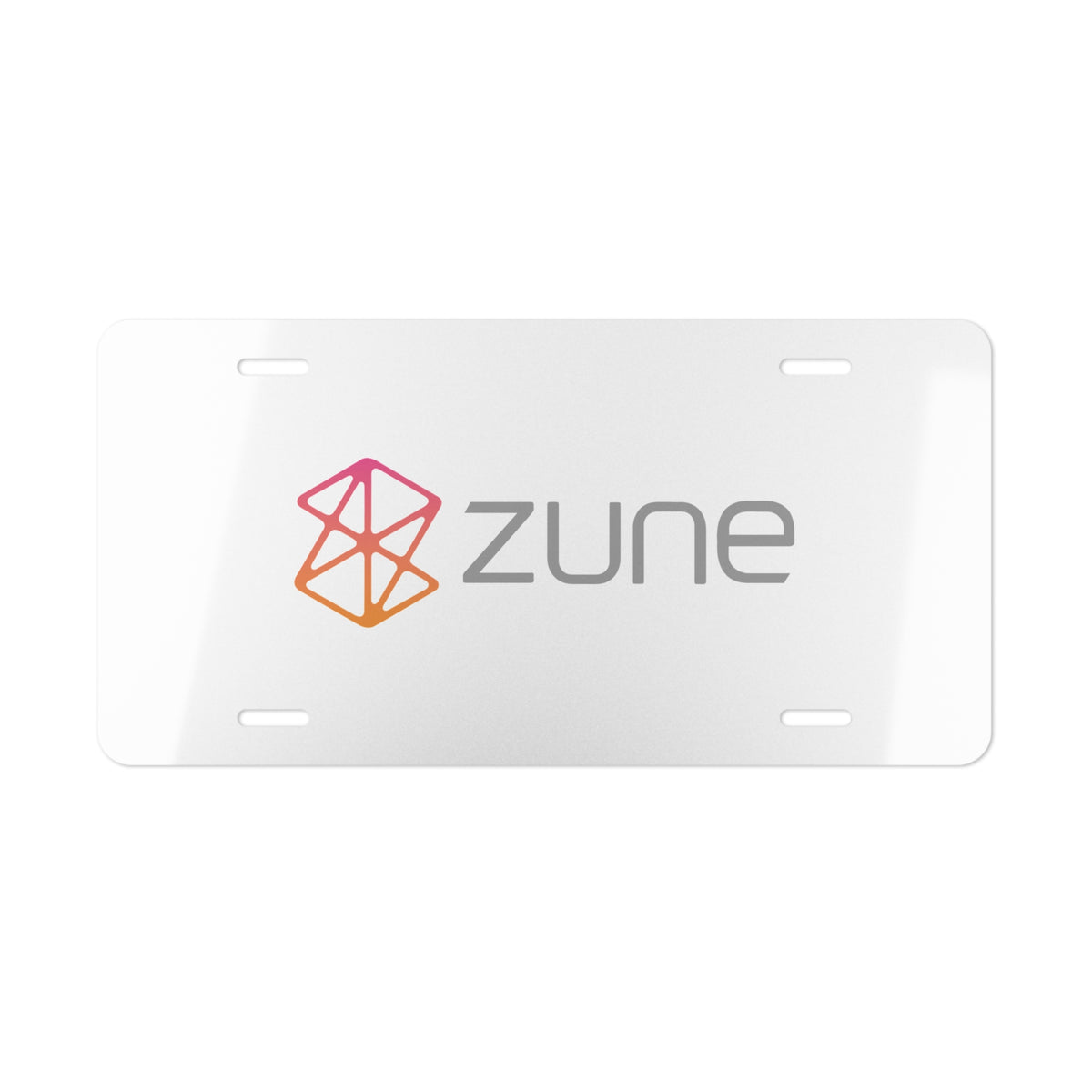 Zune Vanity License Plate