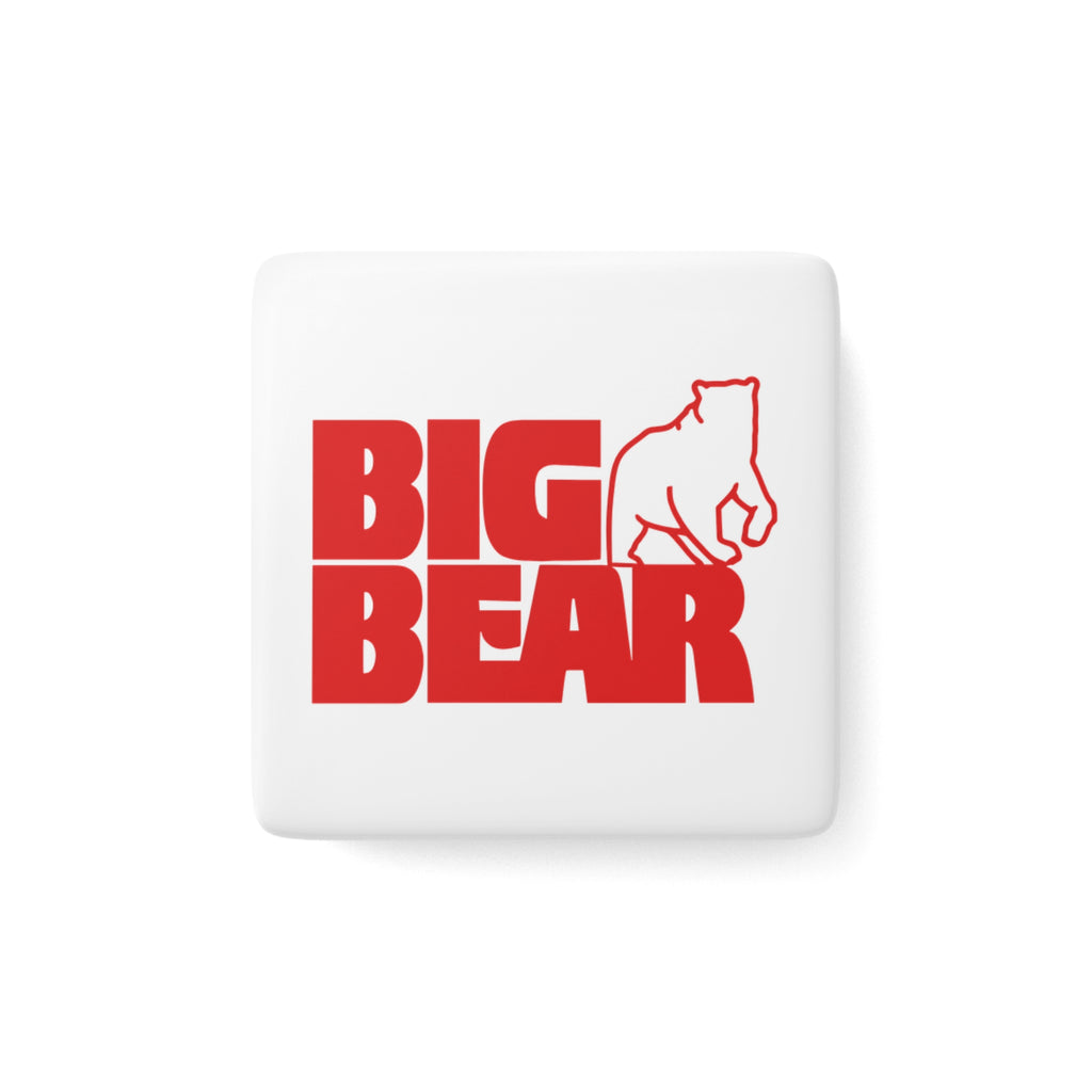 Big Bear Stores Square Porcelain Fridge Magnet