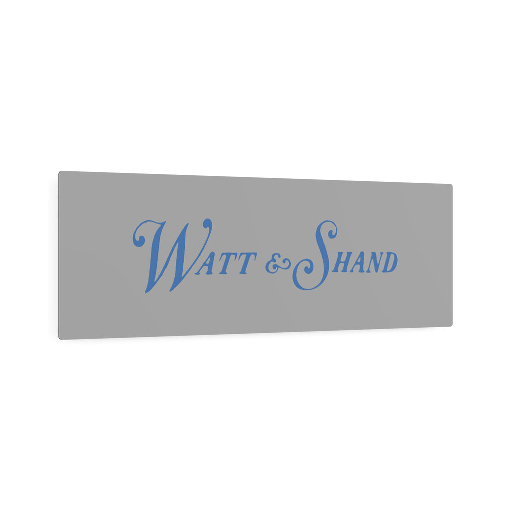 Watt & Shand Metal Sign