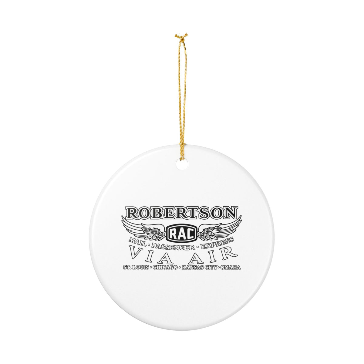 Robertson Aircraft Ceramic Ornament