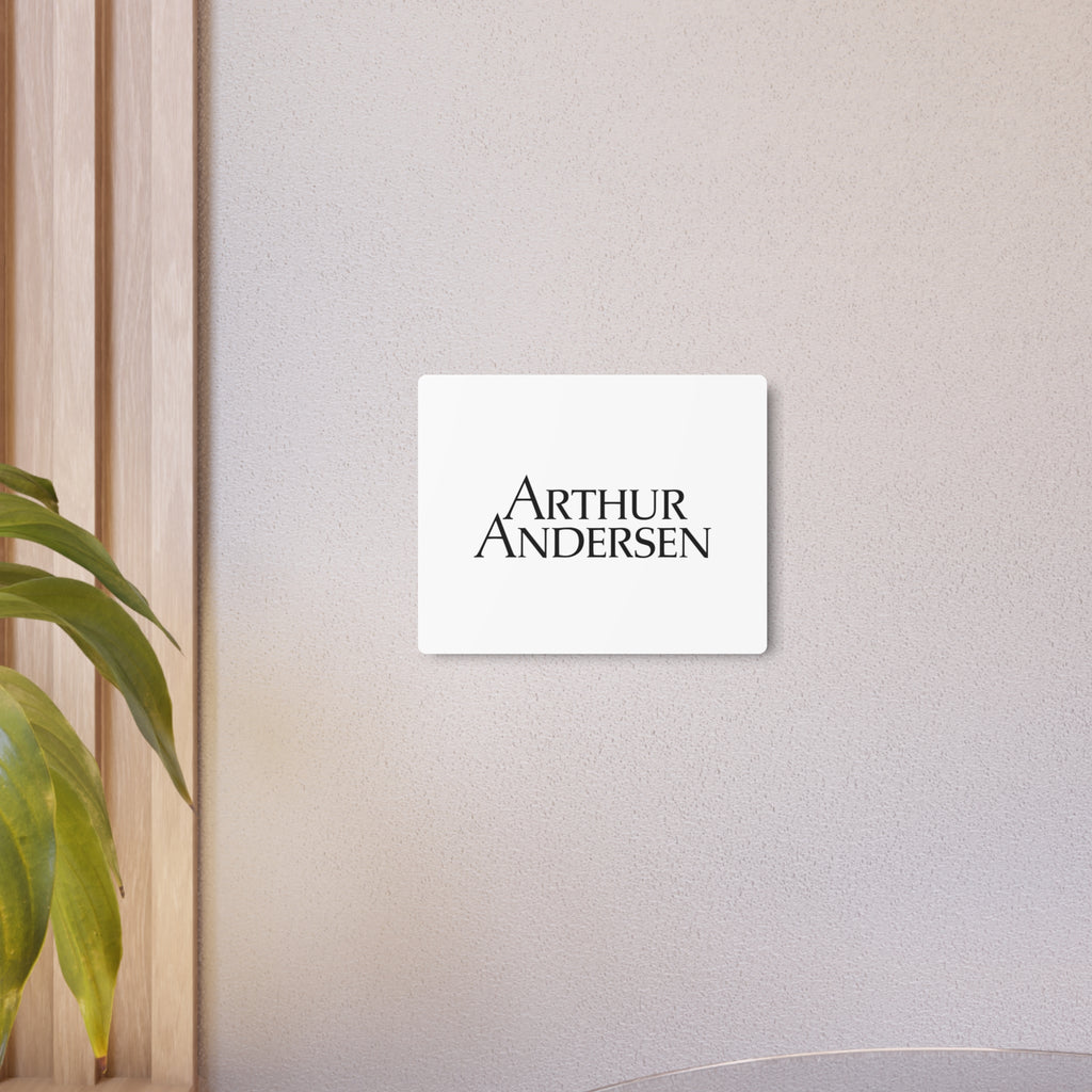 Arthur Andersen Metal Sign