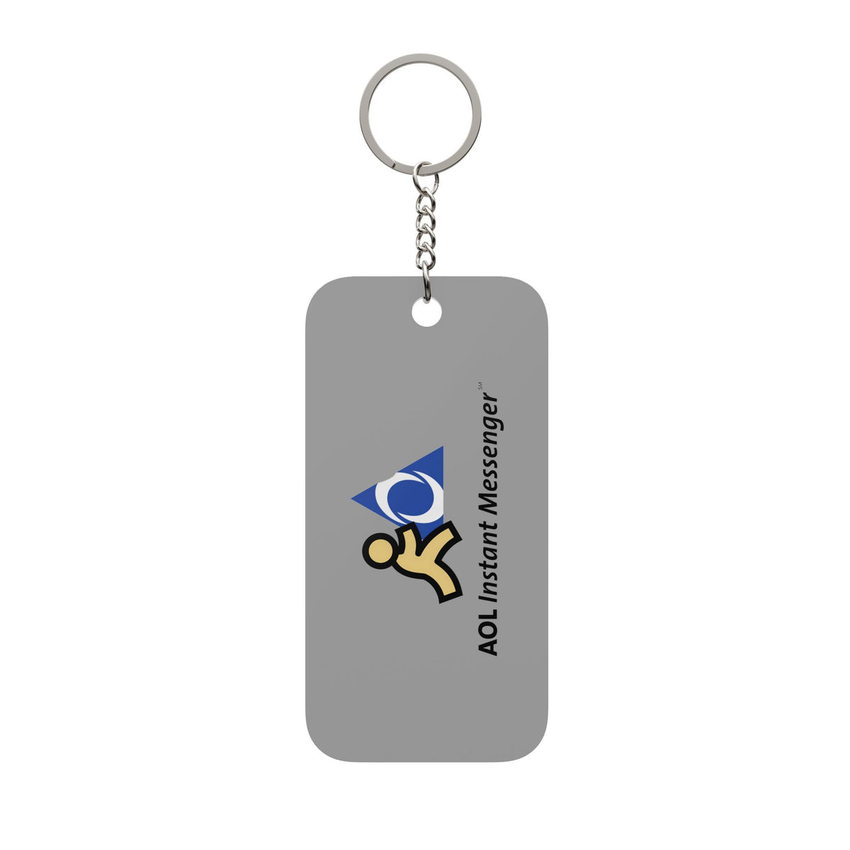 AOL Instant Messenger (AIM) Double-Sided Keychain Charm