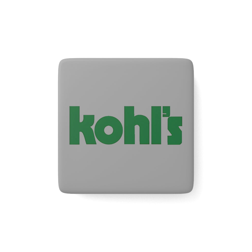 Kohl's Food Stores Square Porcelain Fridge Magnet