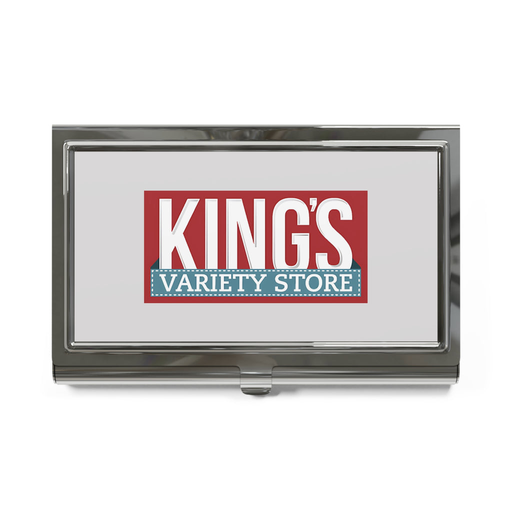 King's Variety Store Metal Business Card Holder