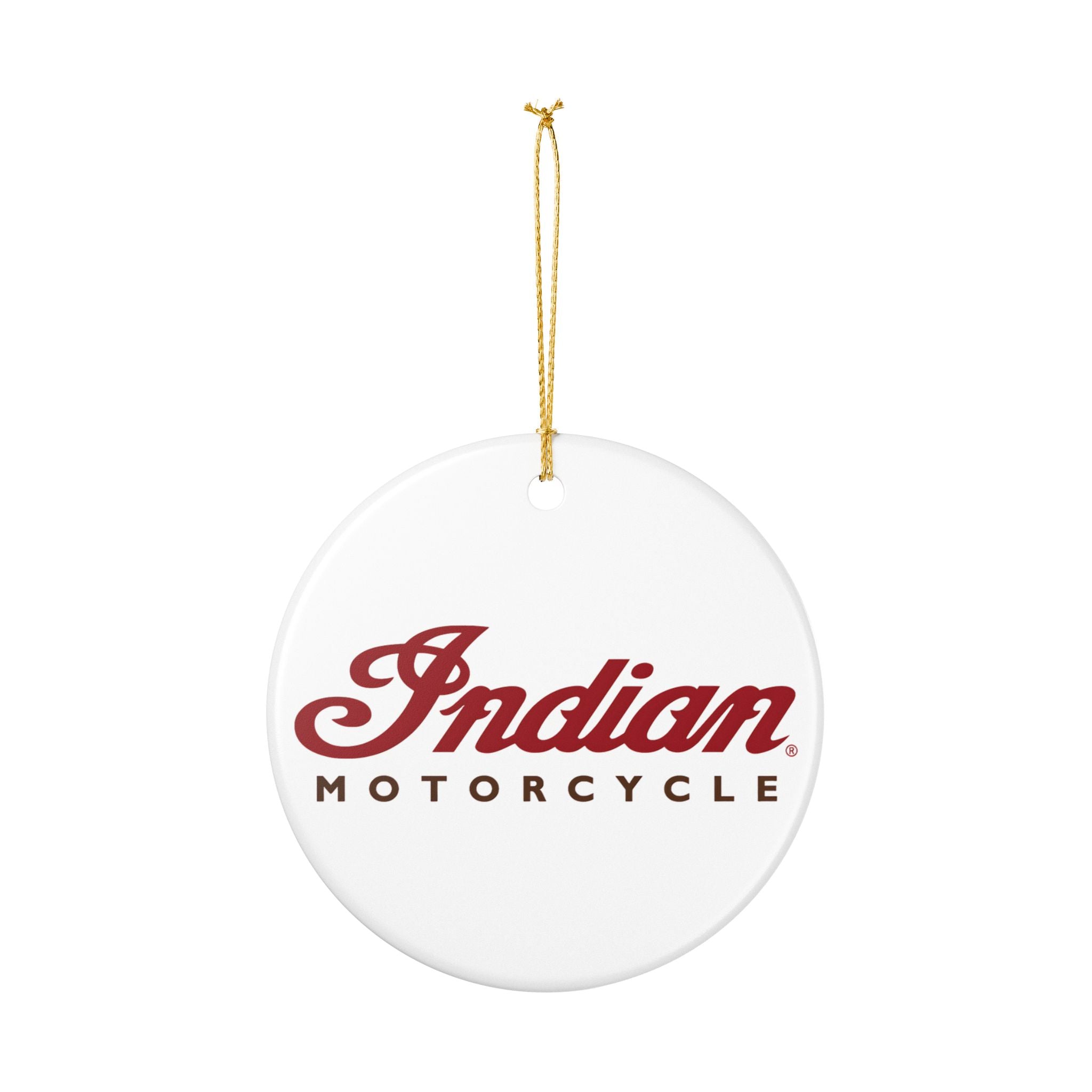Indian Motorcycle Ceramic Ornament